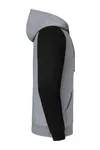 Nublend® Colour-Block Raglan Hooded Sweatshirt Oxford Grey / Black