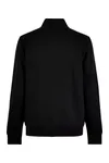Regular Fit Quilted Full Zip Sweatshirt Black