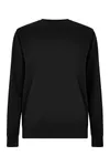 Regular Fit Pique Sweatshirt Black