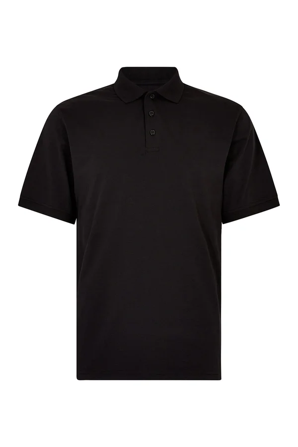 Regular Fit Superwash® 60° Jersey Polo Black