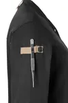 Damenkochjacke Green-Generation Black (ca. Pantone 419C)