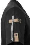 Damenkochjacke Green-Generation Kurzarm Black (ca. Pantone 419C)