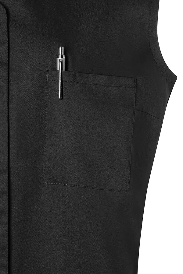 Ärmelloser Damenkasack Essential Black (ca. Pantone 419C)