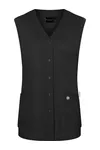 Ärmelloser Damenkasack Essential Black (ca. Pantone 419C)