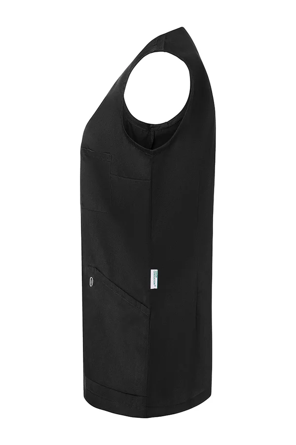 Ärmelloser Damenkasack Essential Black (ca. Pantone 419C)