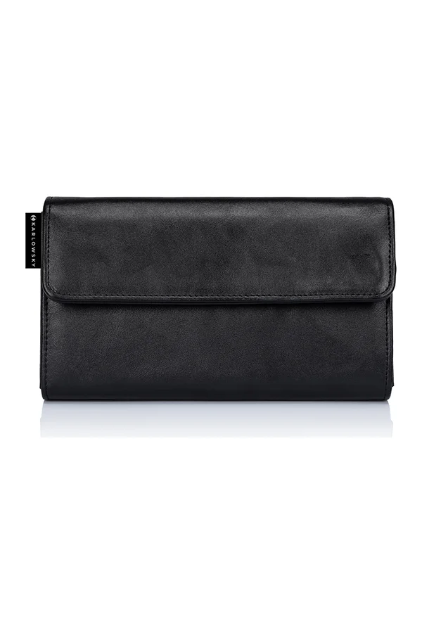 Kellnerbörse mit Druckknopf Black (ca. Pantone 419C)