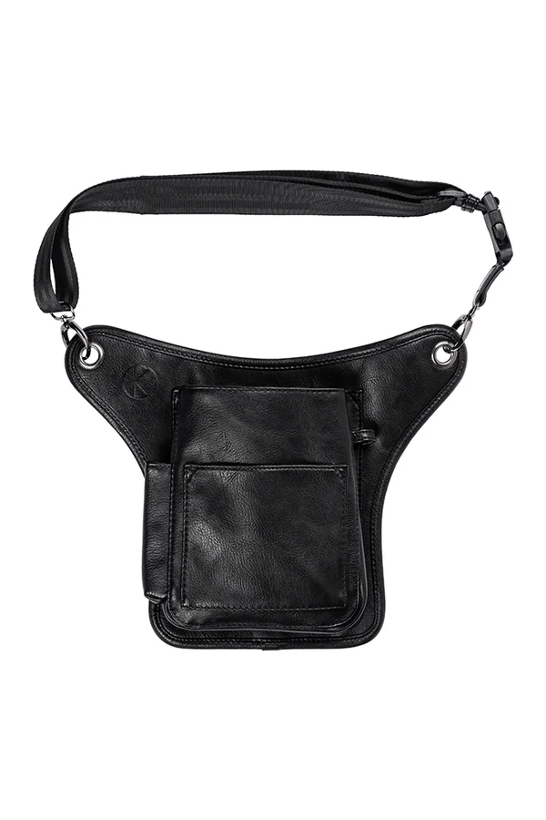 Grossraumkassierhalfter mit Gürtelband Black (ca. Pantone 419C)