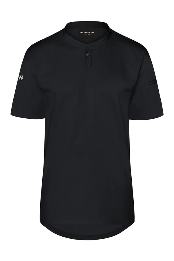 Kurzarm Damen-Arbeitsshirt Performance Black (ca. Pantone 419C)