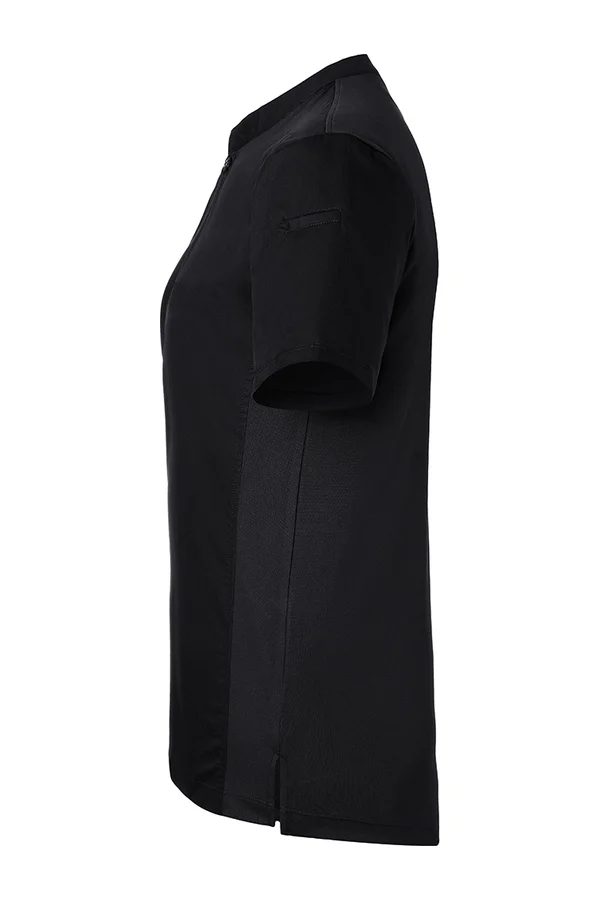 Kurzarm Damen-Arbeitsshirt Performance Black (ca. Pantone 419C)