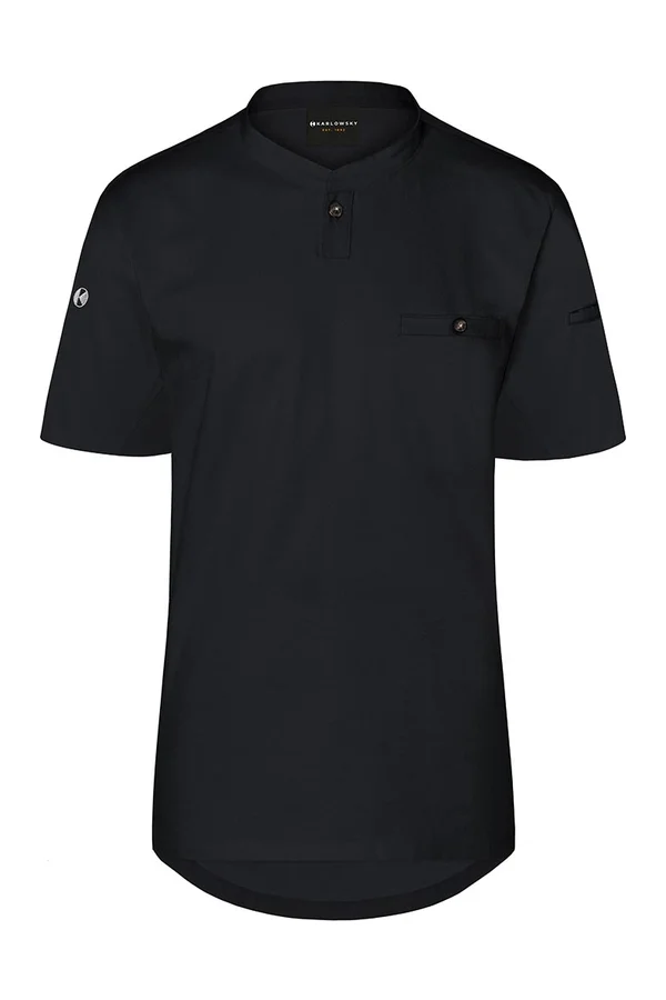 Kurzarm Herren-Arbeitsshirt Performance Black (ca. Pantone 419C)