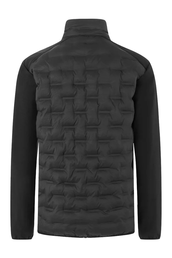 Herren Fleece-Hybrid Jacket Black (ca. Pantone 419C)