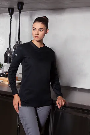 Damen-Arbeitsshirt Performance Black