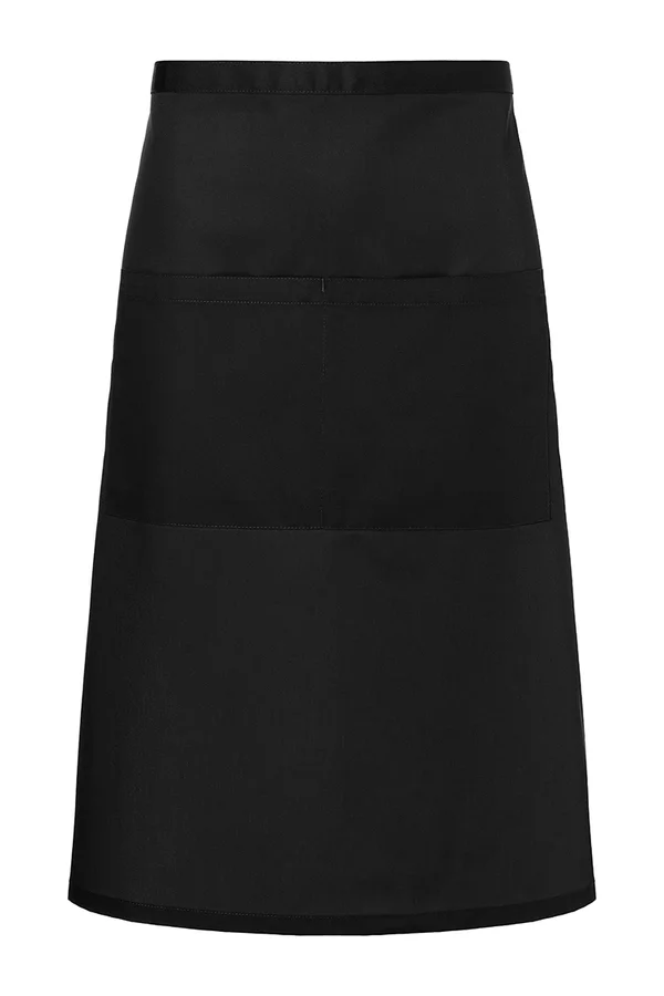 XXL-Bistroschürze Basic mit Tasche Black