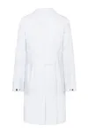 Damenkittel mit verdeckter Knopfleiste White