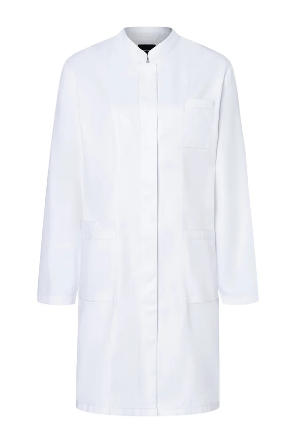 Damenkittel Modern-Shape Stehkragen White