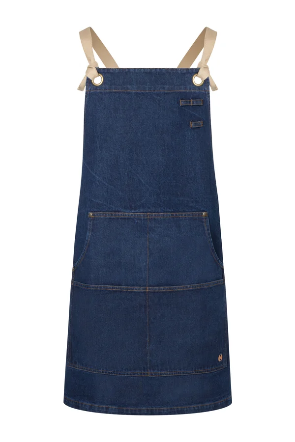Latzschürze Denim Urban-Style Denim Blue (ca. Pantone 533 C)