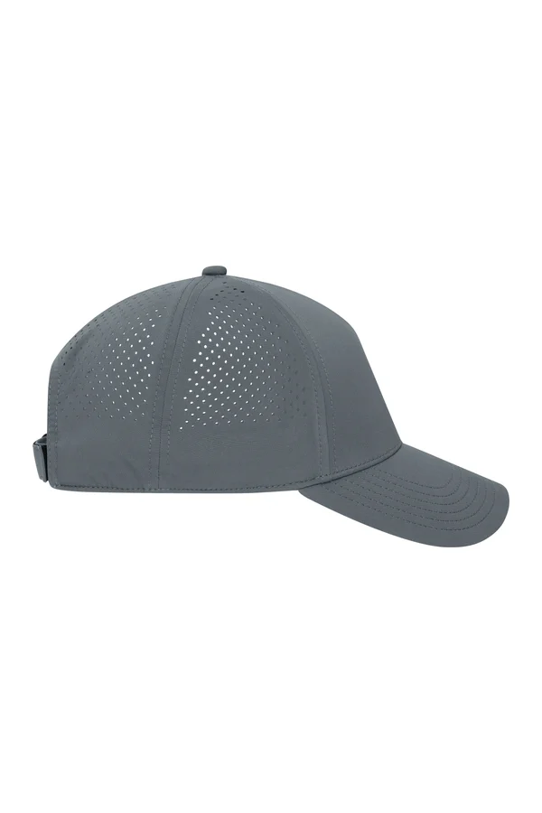5 Panel Laser-Cut Cap Grey