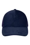 6 Panel Corduroy-Mesh Cap Navy / Navy