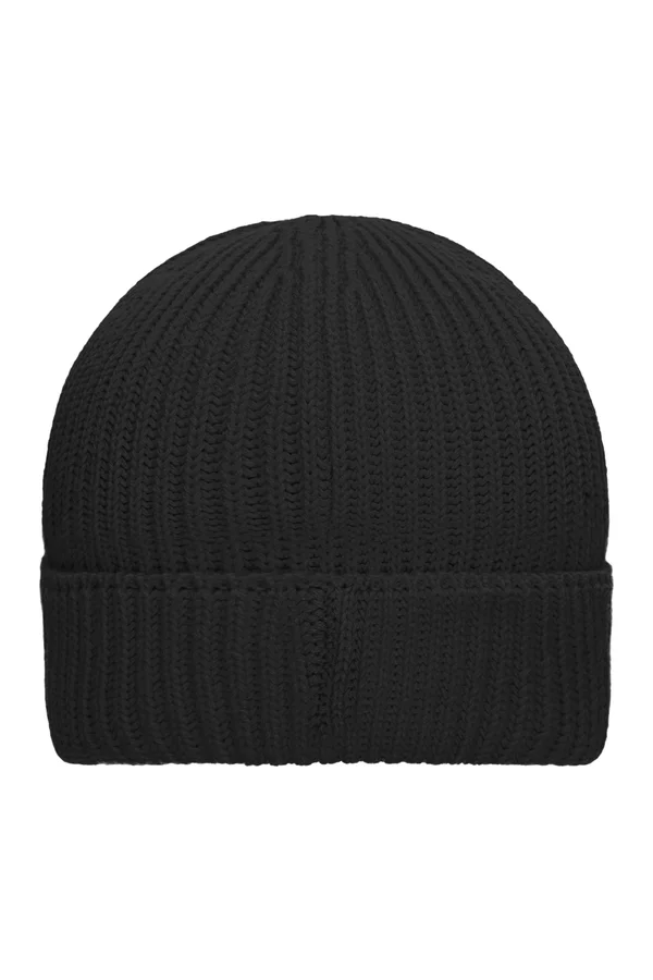 Bio Cotton Winter Beanie Black