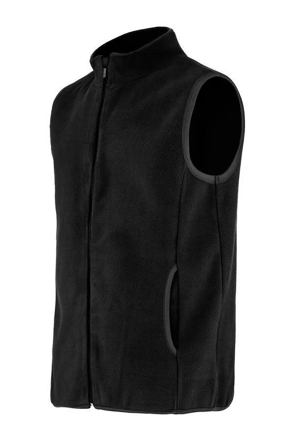 Recycled Fleece Vest Black