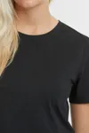 Ladies Cropped Tee Black