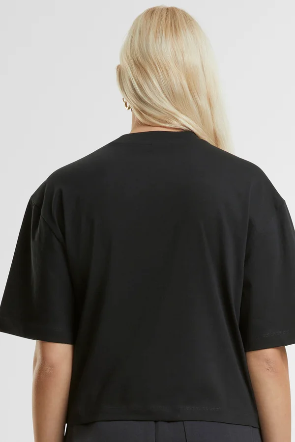 Ladies Oversized Tee Black