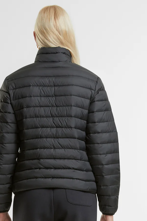 Ladies Light Puffer Jacket Black