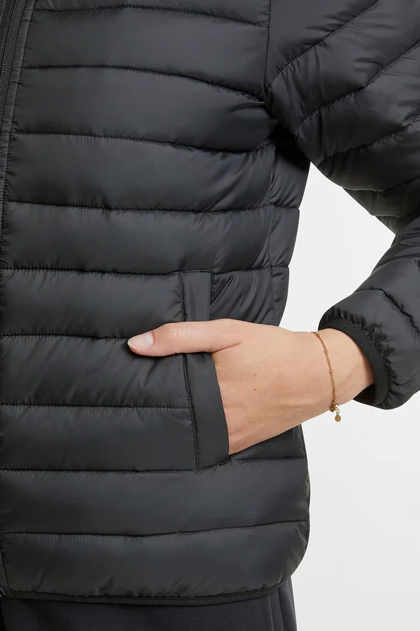 Ladies Light Puffer Jacket Black