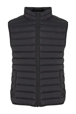 Ladies Light Puffer Vest Black