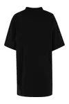 Ladies Heavy Oversized Tee Dress Black