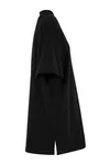 Ladies Heavy Oversized Tee Dress Black