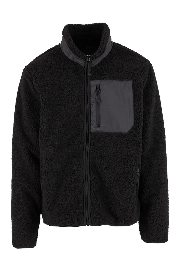 Bonded Sherpa Jacket Black