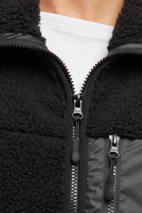 Bonded Sherpa Vest Black