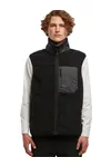 Bonded Sherpa Vest Black