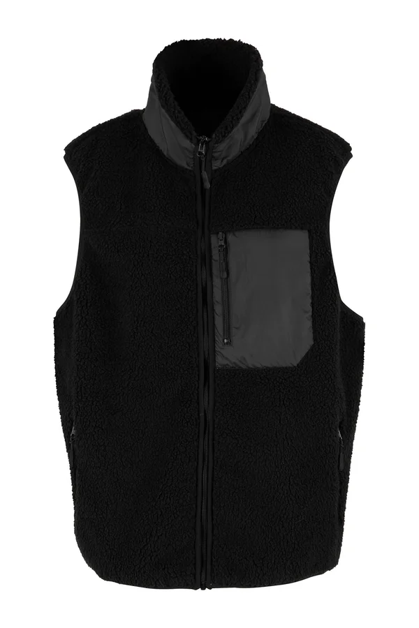 Bonded Sherpa Vest Black