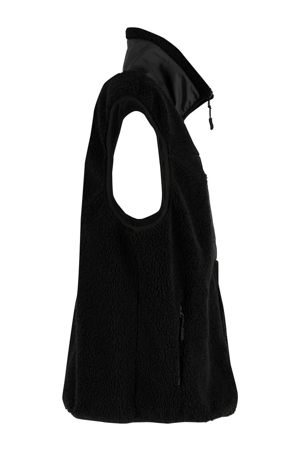 Bonded Sherpa Vest Black