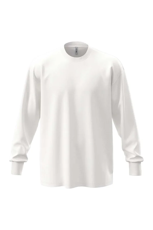 Unisex Heavyweight Long Sleeve White