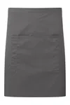 Colours Mid Length Apron with Pocket Dark Grey (ca. Pantone 425C)