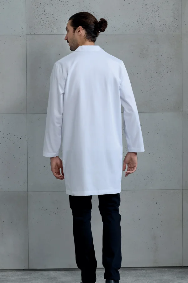 Essential 3-Pocket Work Coat White