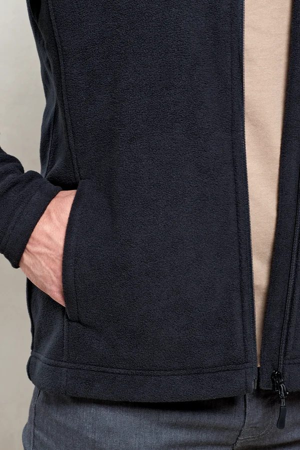 Men´s ´Recyclight´ Full Zip Micro Fleece Black