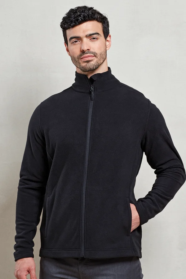 Men´s ´Recyclight´ Full Zip Micro Fleece Black