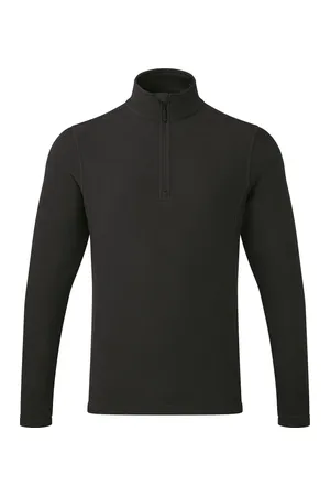 Unisex ´Recyclight´ 1/4 Zip Micro Fleece Black