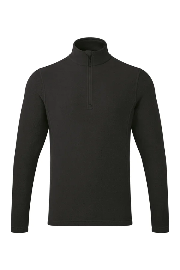 Unisex ´Recyclight´ 1/4 Zip Micro Fleece Black