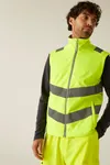Hi-Vis Pro Contract Ablaze Softshell Bodywarmer Yellow