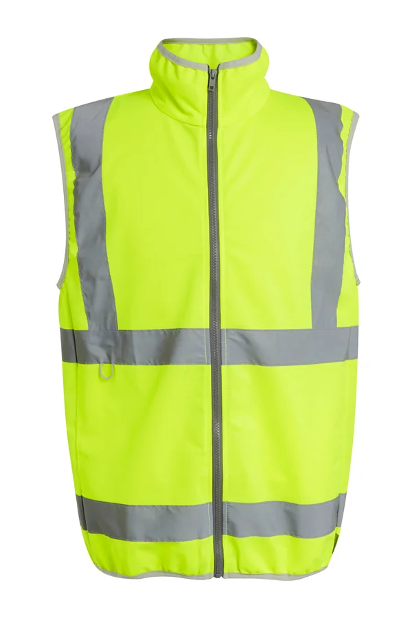 Pro Hi-Vis Full Zip Gilet Yellow