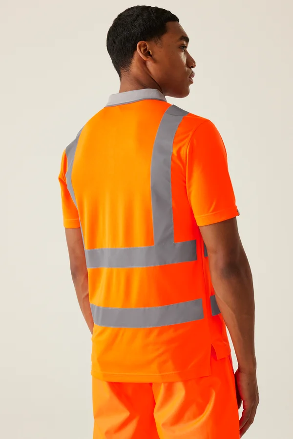 Pro Contract Hi-Vis Polo Orange