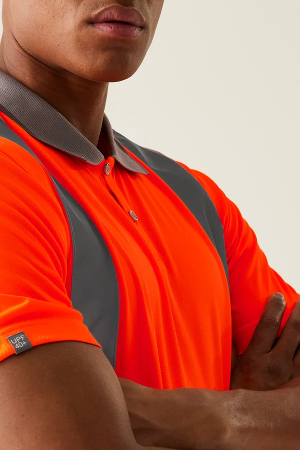 Pro Contract Hi-Vis Polo Orange
