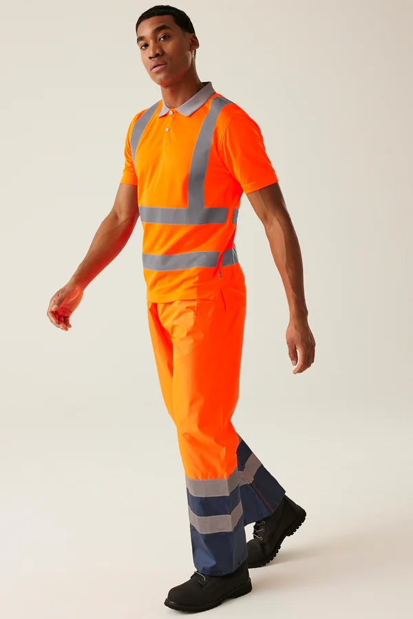 Pro Contract Hi-Vis Polo Orange
