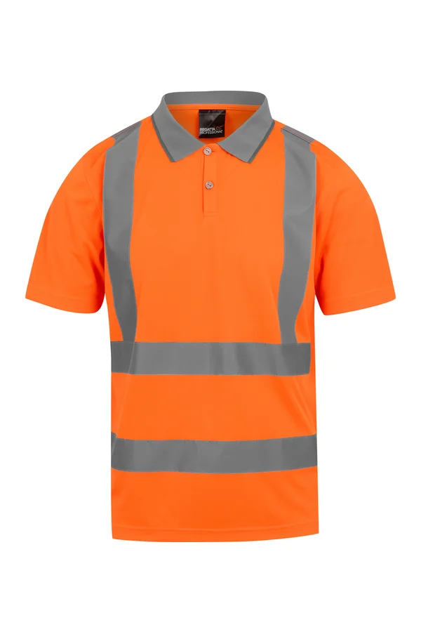 Pro Contract Hi-Vis Polo Orange
