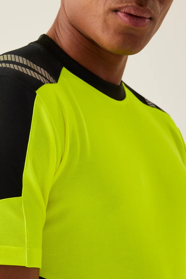 Hi-Vis X-Pro T-Shirt (Class 1) Black / Yellow